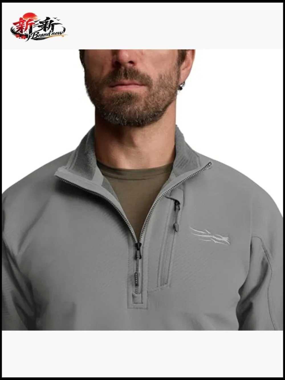 Durable Stretch Fleece 1/4 Zip Pullover for Men Activewear
